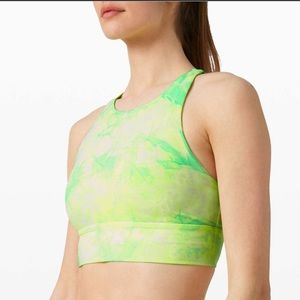 Lululemon Energy Bra High Neck Long Line Shibori *Medium Support B-D